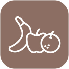 Fruits vector icon illustration of Catering iconset.