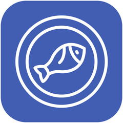 Fish vector icon illustration of Catering iconset.