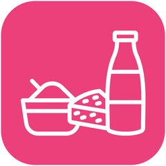 Dairy vector icon illustration of Catering iconset.