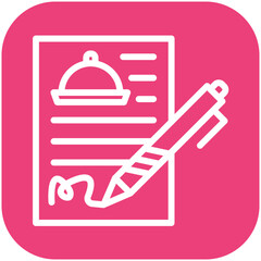 Catering Contract vector icon illustration of Catering iconset.