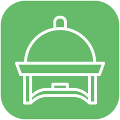 Chafing Dish vector icon illustration of Catering iconset.