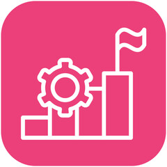 Progress vector icon illustration of Achievements iconset.