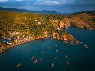 view of the sea from the mountain