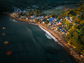aerial view of beach state country