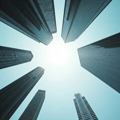 modern office buildings