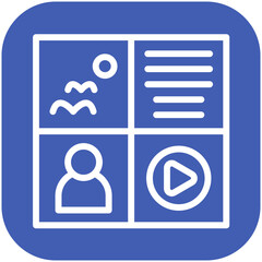 Storyboard vector icon illustration of Filmmaking iconset.