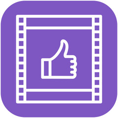 Feature Film vector icon illustration of Filmmaking iconset.