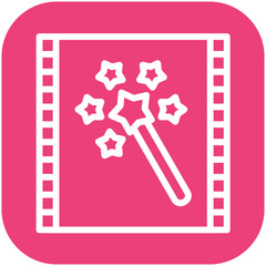 Fantasy vector icon illustration of Filmmaking iconset.