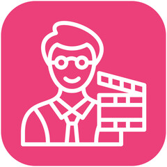 Casting vector icon illustration of Filmmaking iconset.