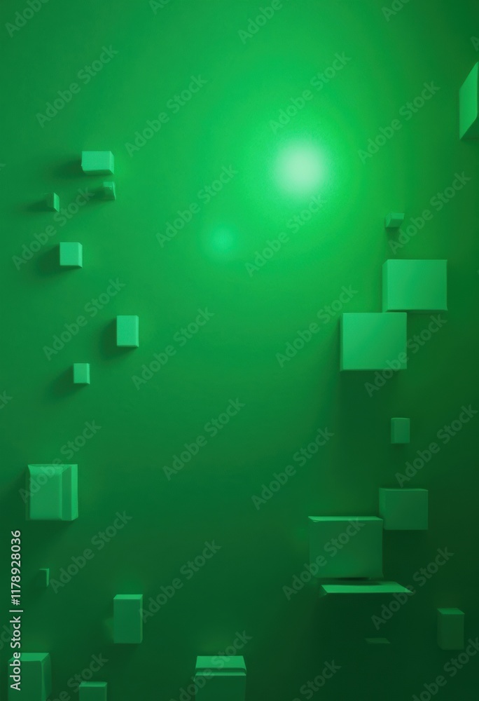 Aufkleber abstract green background with minimalist design