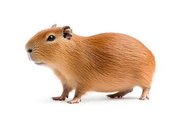 Capybara isolated on white background