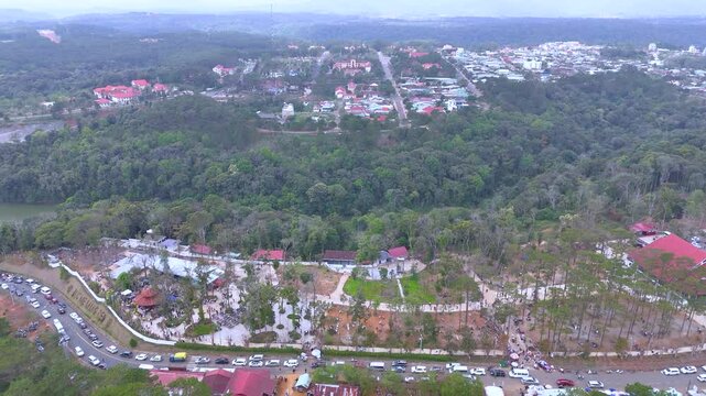 Our Lady of Mang Den is a relic of the Statue of Our Lady of Fatima in Mang Den, a Catholic pilgrimage site of the Diocese of Kon Tum, located in Mang Den town