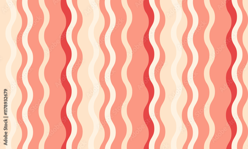 Poster vertical striped design with flowing curves and textured waves. artistic colors blend with simplicit
