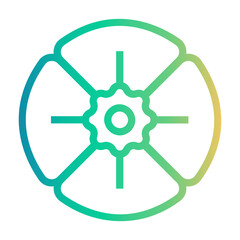 Obraz premium poppy Line Gradient Icon