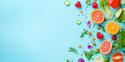 Fresh Fruits and Vegetables Arrangement