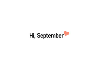 hand written name of the month. calligraphy. calendar