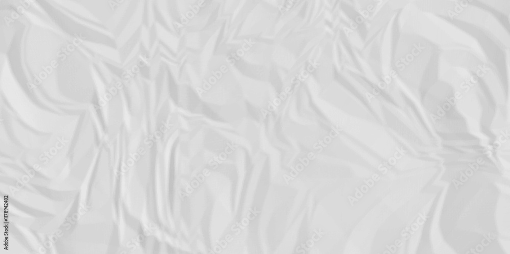 Poster white crumple paper texture . white wrinkled paper texture. white paper texture . white crumpled and