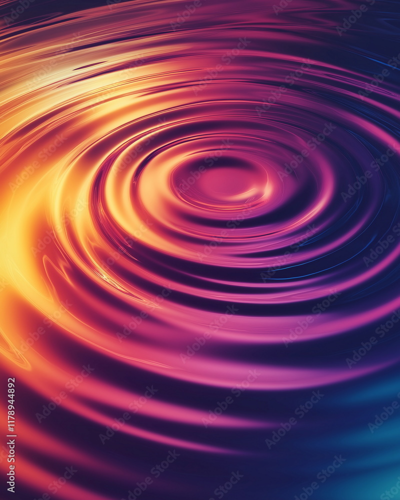Poster harmony of forms and textures. overlay layers. gradient - multicolor gradients cr_001