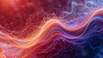 iridescent grainy background, iridescent abstract shape, wide banner noise texture poster header cover wallpaper design