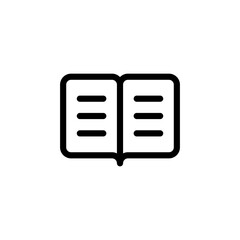 open book icon vector sign 