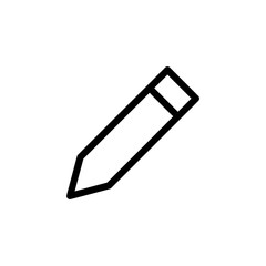simple pencil icon vector sign 