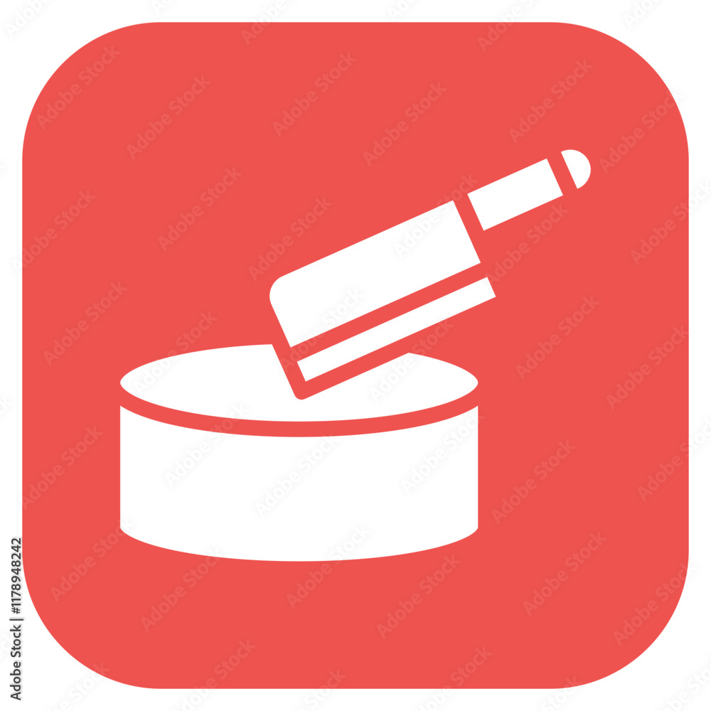 Poster butcher block icon vector image. can be used for butcher.