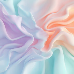 Fototapeta premium A pastel abstract composition of swirling colors peach