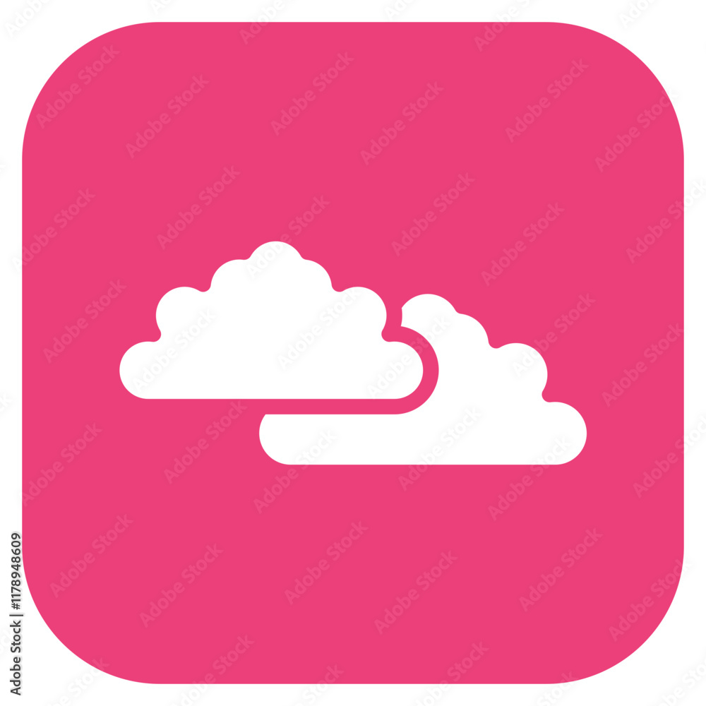 Poster clouds icon vector image. can be used for monsoon.