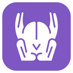 Turkey icon vector image. Can be used for Butcher.