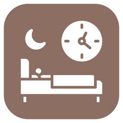 Bedtime Routine icon vector image. Can be used for Time to Sleep.