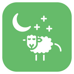 Counting Sheep icon vector image. Can be used for Time to Sleep.