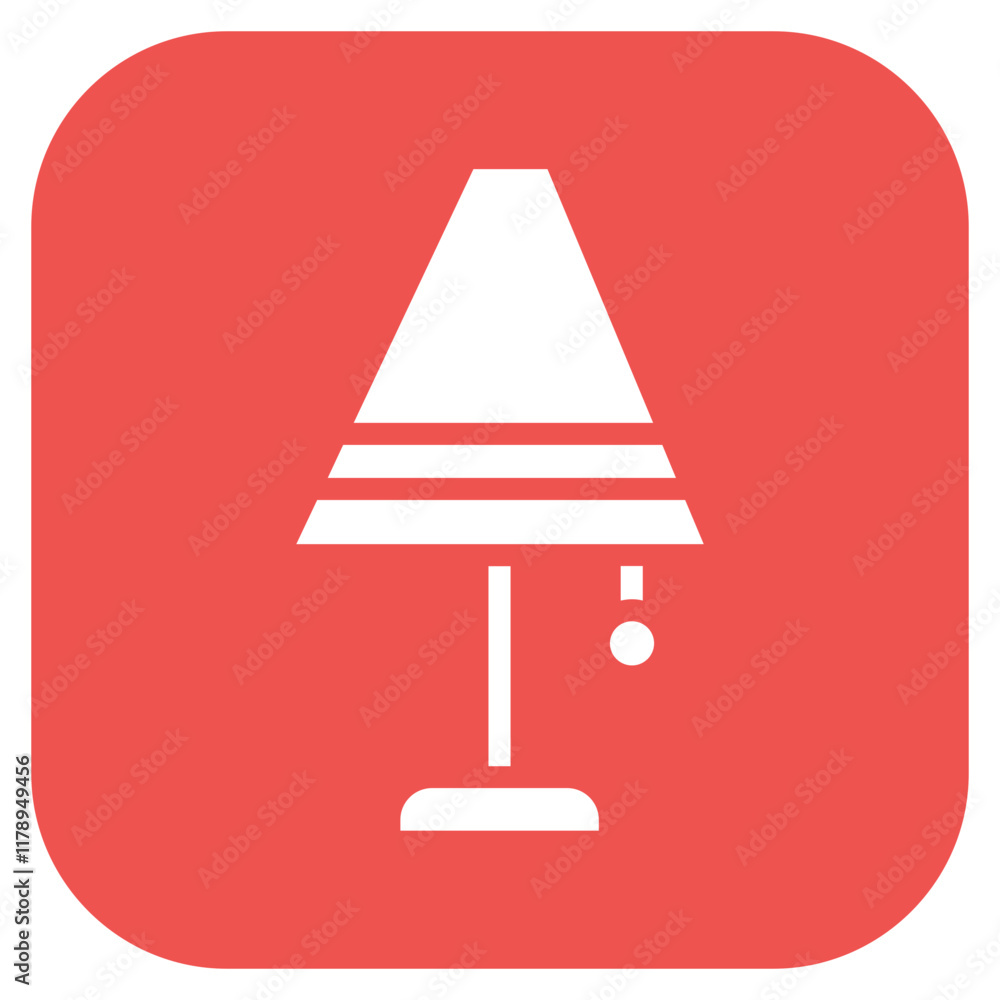 Poster lamp icon vector image. can be used for time to sleep.