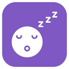 Sleepy Emoji icon vector image. Can be used for Time to Sleep.