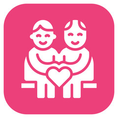 Affection icon vector image. Can be used for Grandparents.