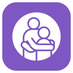 Grandparents Hugs icon vector image. Can be used for Grandparents.