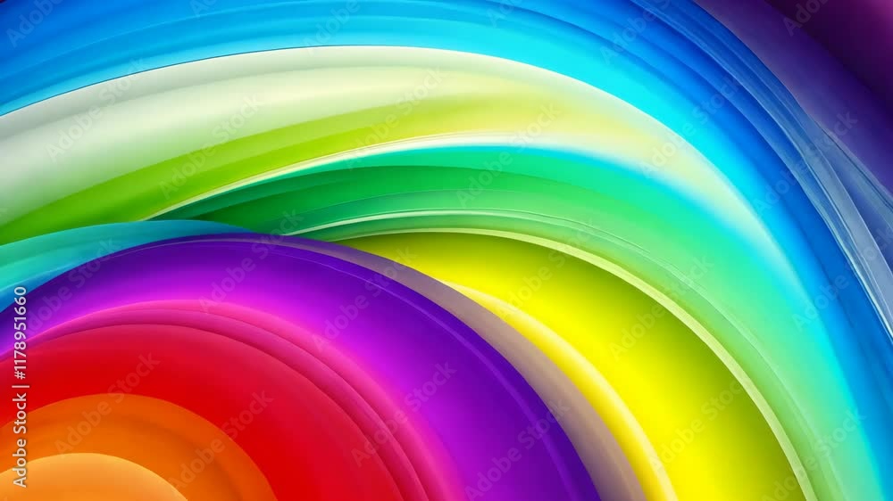 Poster colorful abstract swirl of vibrant hues creating a dynamic visual experience showcasing movement and