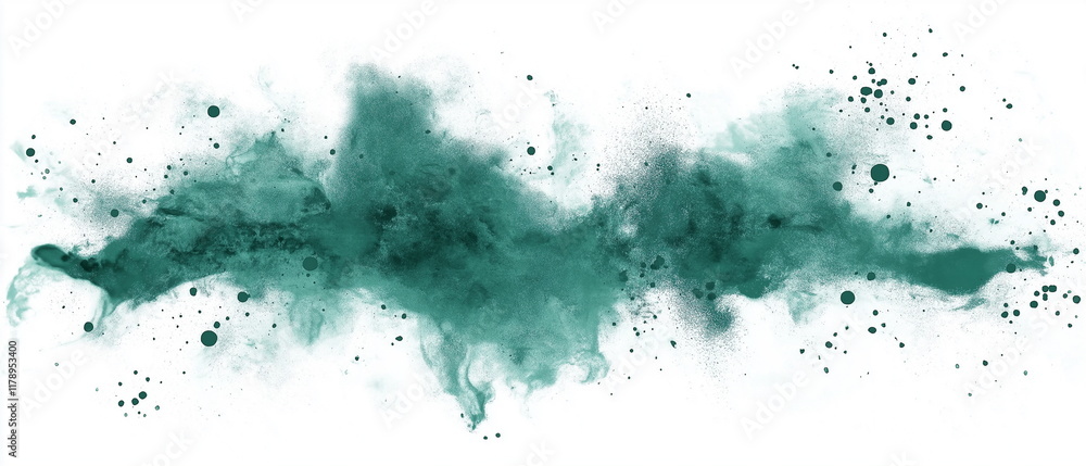 Poster harmony of forms and textures. spots and drops - ink stains with a spreading effe_001