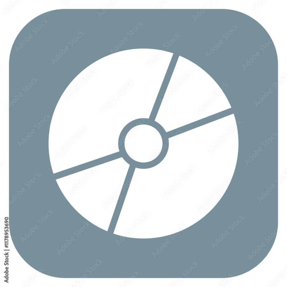 Poster cd icon vector image. can be used for data storage.