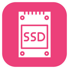 SSD icon vector image. Can be used for Data Storage.