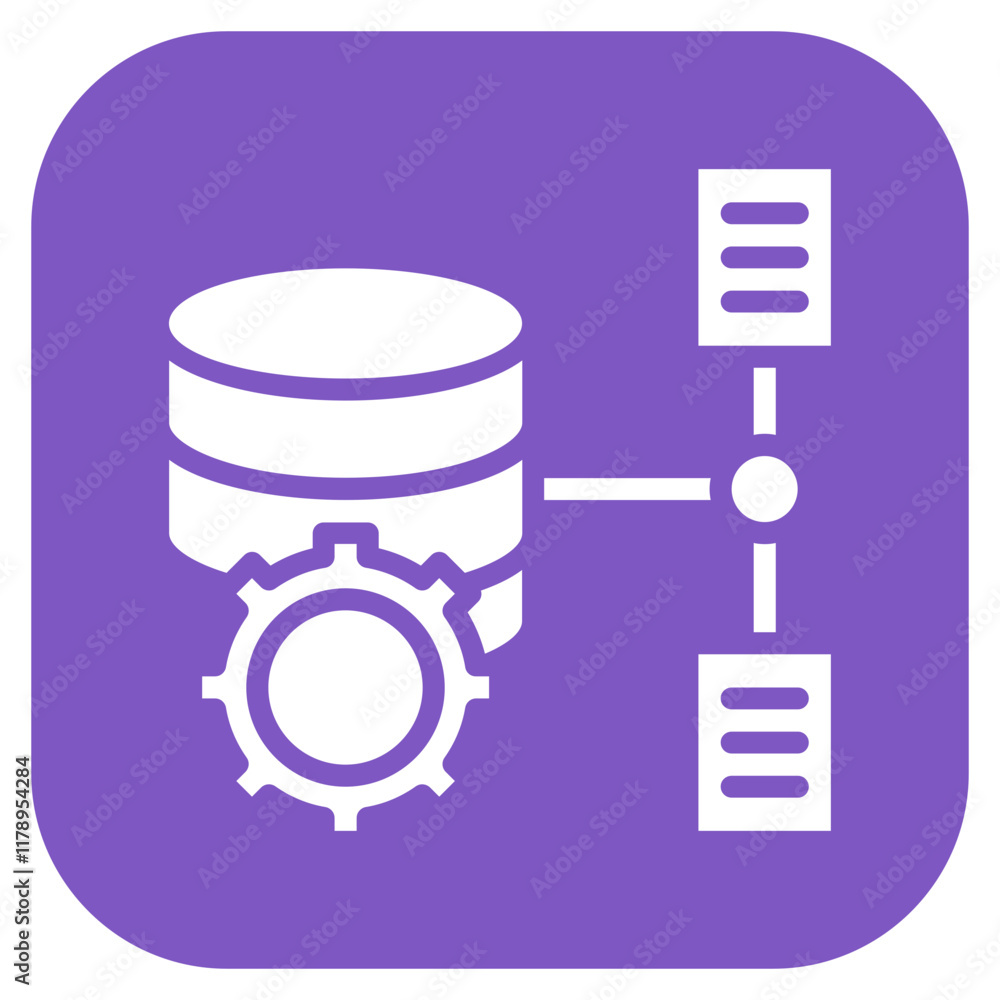 Poster storage management icon vector image. can be used for data storage.