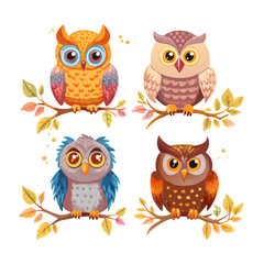 Charming Owl Vector Collection for Nature Lovers