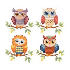 Charming Owl Vector Collection for Nature Lovers