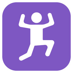 Exercise icon vector image. Can be used for World Diabetes Day.