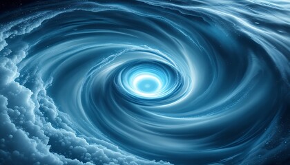 Celestial Vortex: A mesmerizing swirl of cosmic clouds and light
