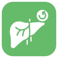 Liver Transplant icon vector image. Can be used for Surgeries.