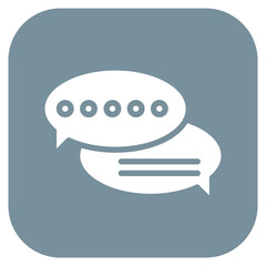 Speech Bubble icon vector image. Can be used for Voice Recognition.
