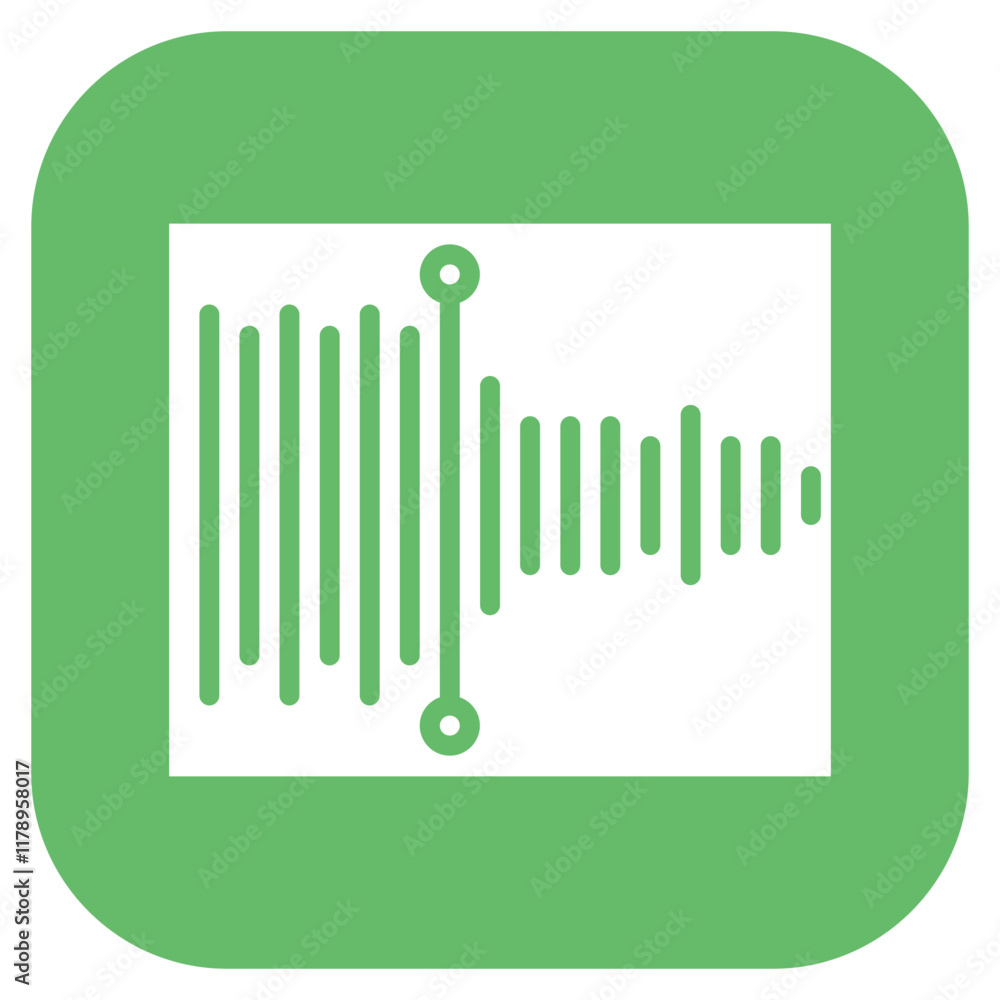 Aufkleber voice memo icon vector image. can be used for voice recognition.