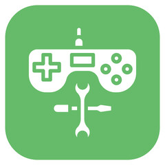 Game Console Repair icon vector image. Can be used for Devices Repair.