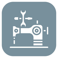 Sewing Machine Repair icon vector image. Can be used for Devices Repair.