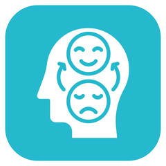 Bipolar Disorder icon vector image. Can be used for Psychiatry.